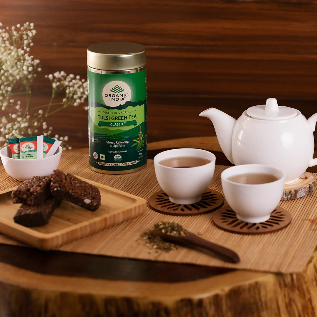 TULSI GREEN TEA CLASSIC 100g TIN