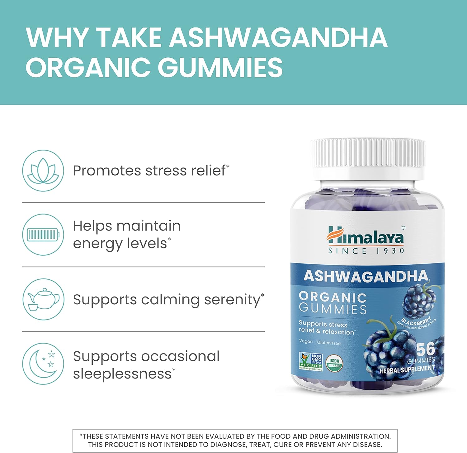 HIMALAYA ORGANIC GUMMIES (BUY 2 GET 30 GUMMIES XTRA)