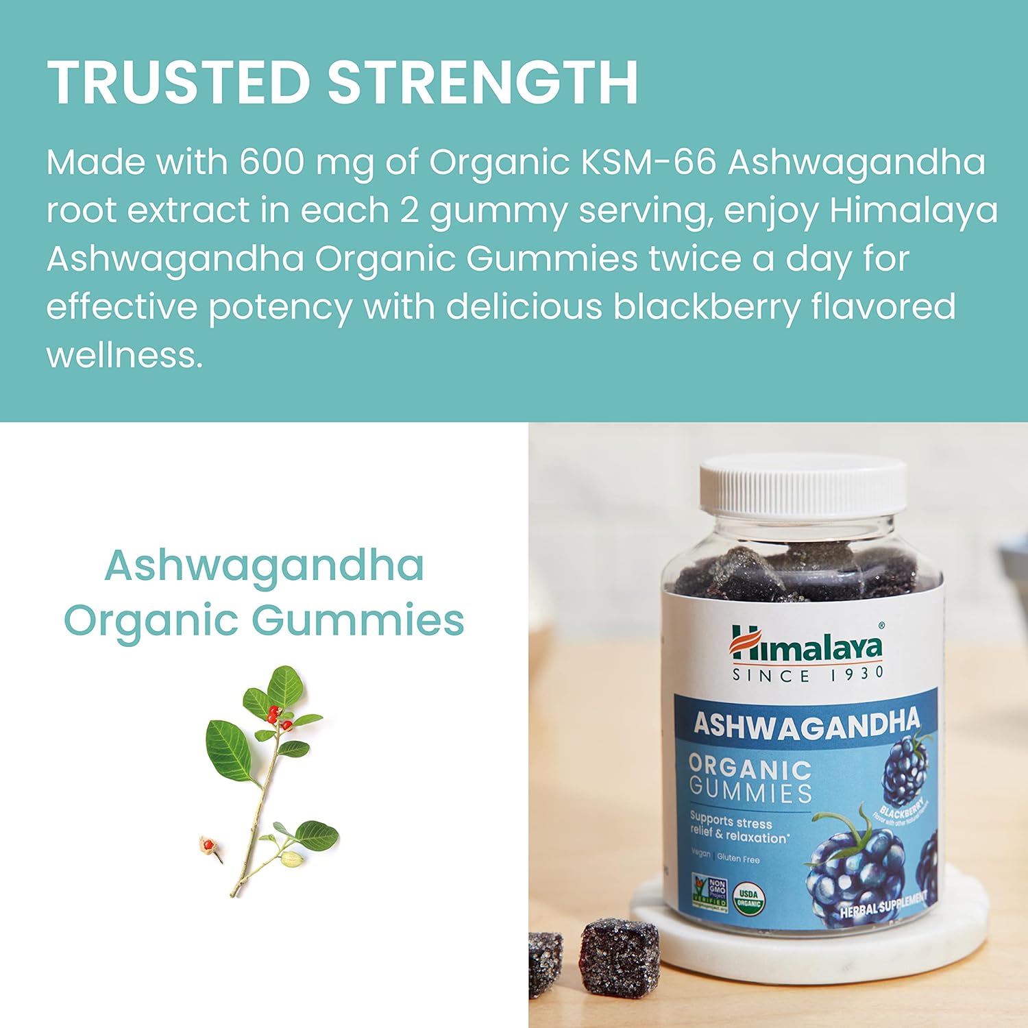 HIMALAYA ORGANIC GUMMIES (BUY 2 GET 30 GUMMIES XTRA)