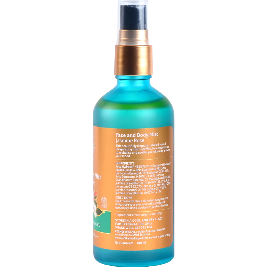 FACE &BODY MIST JASMINE AND ROSE