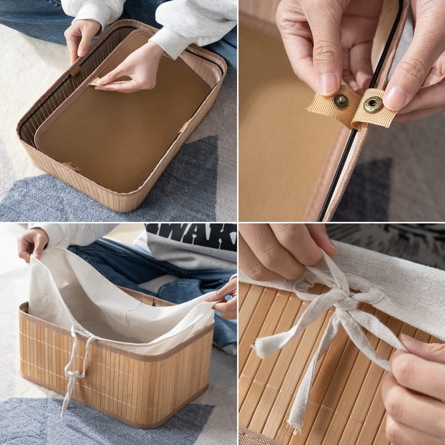 BAMBOO STORAGE BASKET