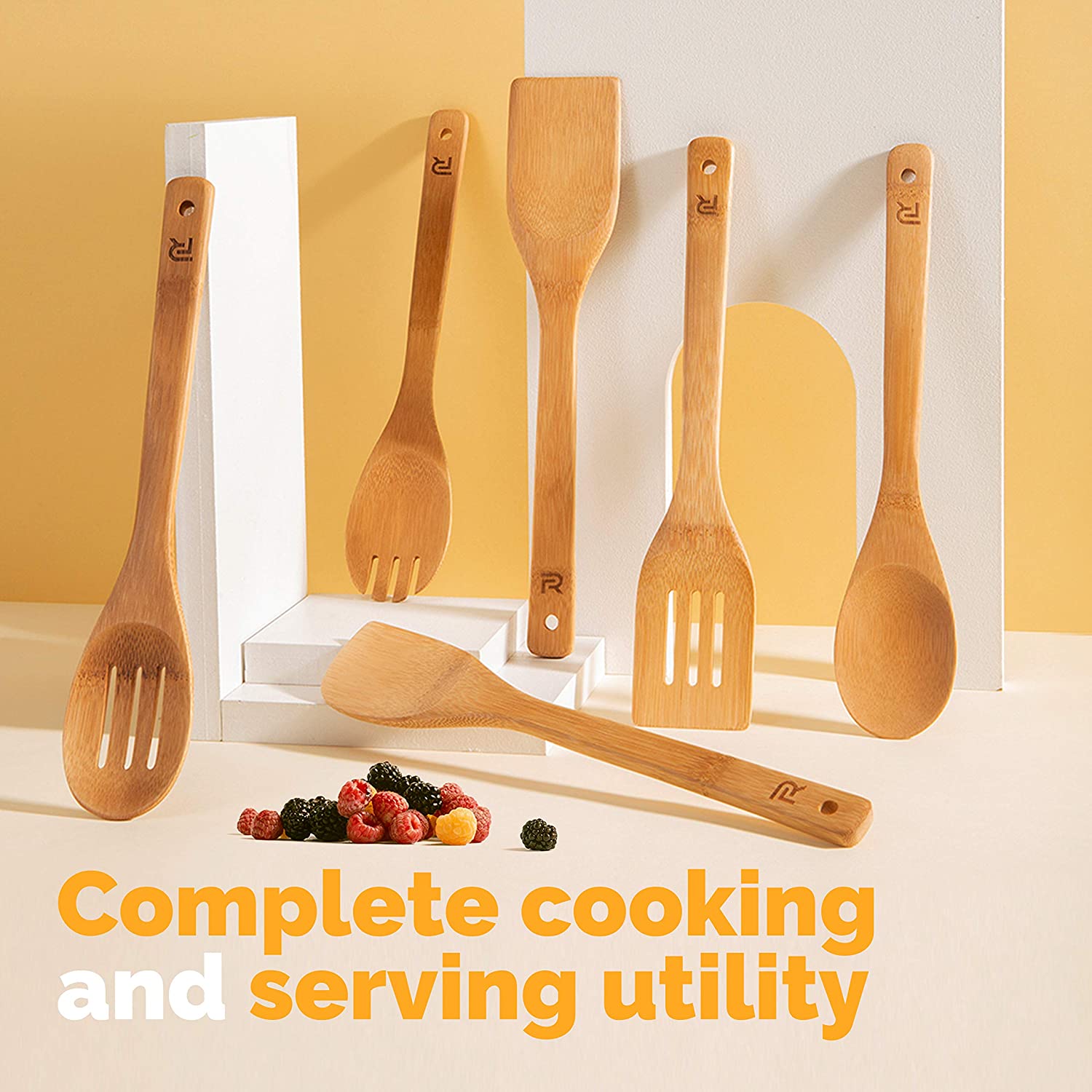 WOODEN SPOONS SET OF 6
