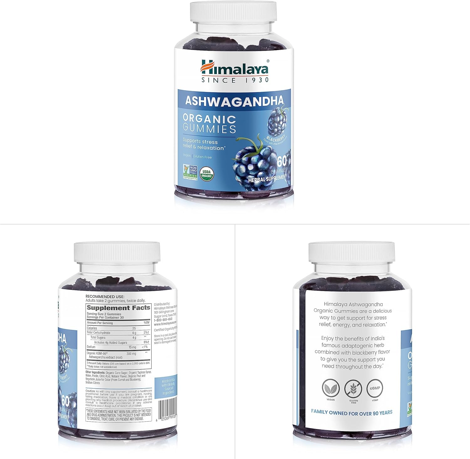 HIMALAYA ORGANIC GUMMIES (BUY 2 GET 30 GUMMIES XTRA)