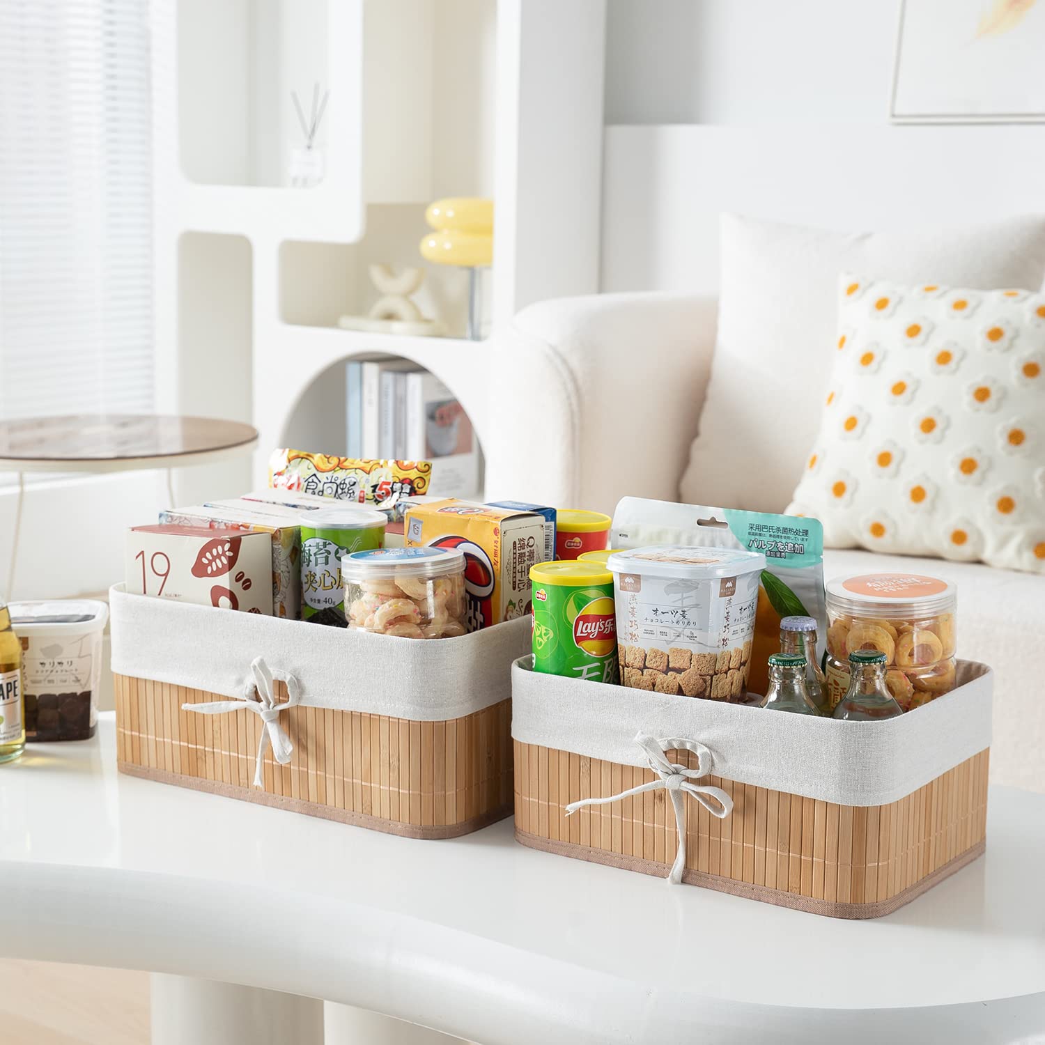 BAMBOO STORAGE BASKET